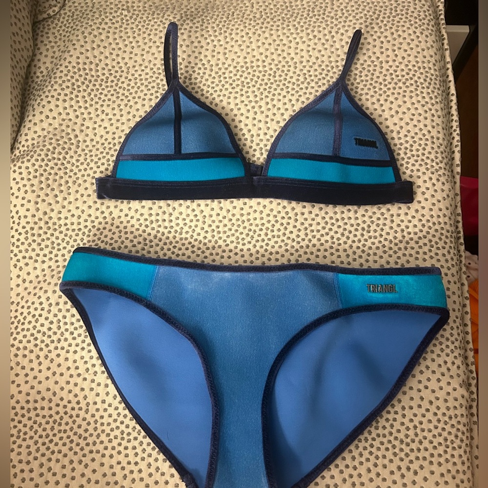 Blue Triangl Bikini